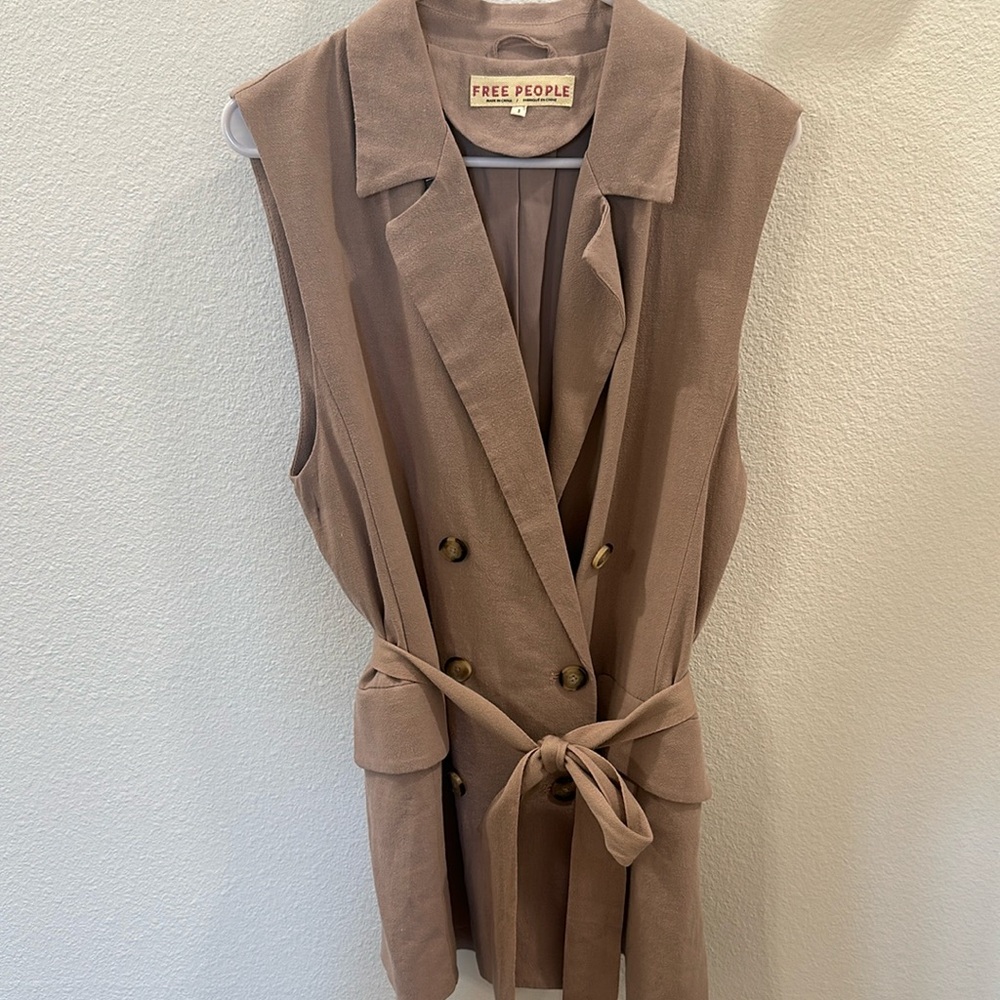 Free people sleeveless blazer